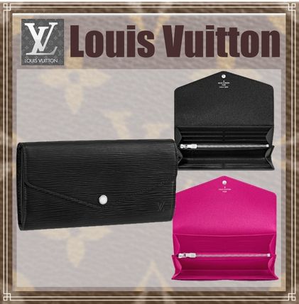 Louis Vuitton PORTEFEUILLE SARAH 2020 SS Leather Logo Long Wallets M64322 M60582 