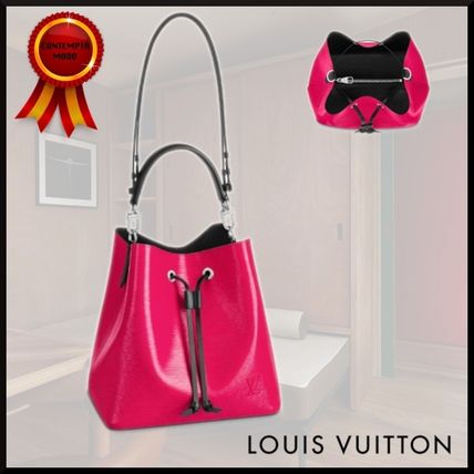 Louis Vuitton NEONOE 2020 SS Casual Style 3WAY Bi color Plain Leather Elegant Style 