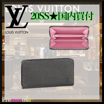 Louis Vuitton 2020 SS Unisex Plain Leather Logo Long Wallets M69386 