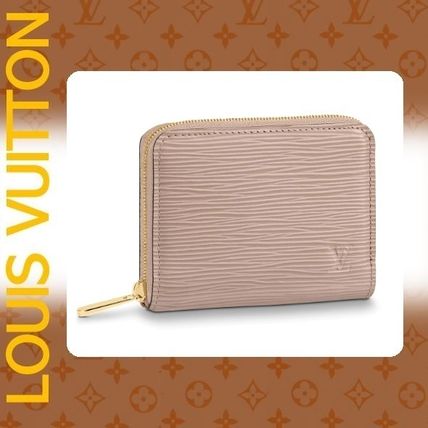 Louis Vuitton Leather Long Wallet Logo Coin Cases 