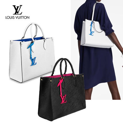 Louis Vuitton 2020 SS Casual Style A4 2WAY Plain Leather Party Style Office Style 