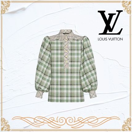 Louis Vuitton 2020 21AW Long Sleeves Cotton Puff Sleeves Long Sleeve T shirt 1A7T5Z 