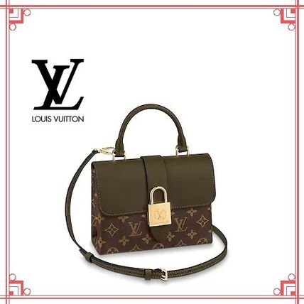 Louis Vuitton Monogram Canvas Leather Elegant Style Formal Style Logo M44797 