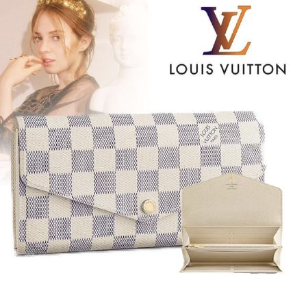 Louis Vuitton PORTEFEUILLE SARAH 2019 20AW Monogram Unisex Calfskin Leather Logo Long Wallets 