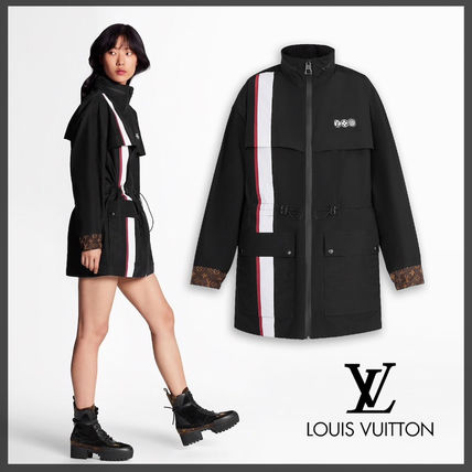 Louis Vuitton 2020 SS Monogram Nylon Blended Fabrics Bi color Long Sleeves Cotton 1A68G2 