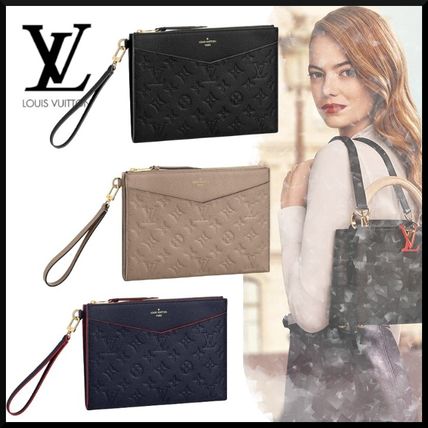 Louis Vuitton MONOGRAM EMPREINTE 2020 SS Monogram Street Style Bi color Leather Logo Clutches M68705 M68707 M68706 