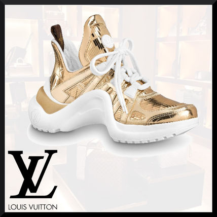 Louis Vuitton 2020 21AW Rubber Sole Casual Style Street Style Logo Metallic