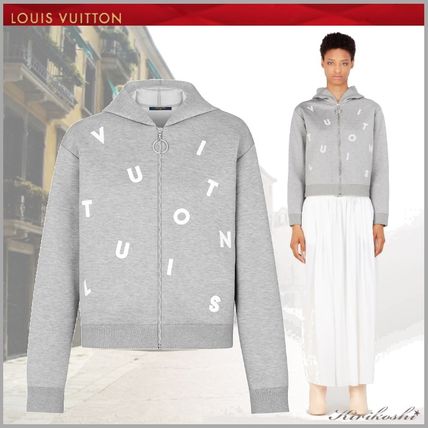 Louis Vuitton 2019 SS Short Street Style Long Sleeves Cotton Logo Cropped 
