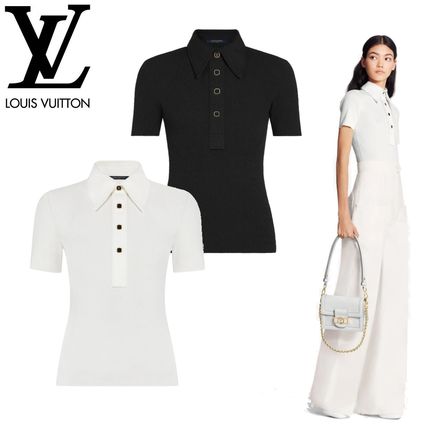 Louis Vuitton 2020 21AW Short Casual Style Plain Short Sleeves Logos on the Sleeves 1A7T6X 1A7T6C 