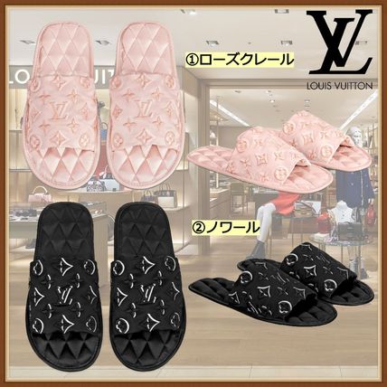 Louis Vuitton MONOGRAM 2019 20AW Monogram Elegant Style Slippers Mules Logo Sandals 1A5SZD 1A5SZ5 