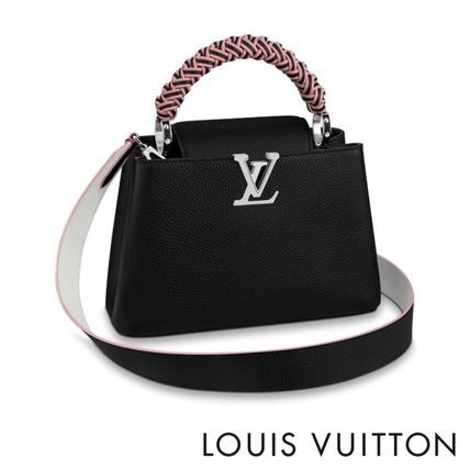 Louis Vuitton CAPUCINES 2020 SS Plain Leather Shoulder Bags M56408 