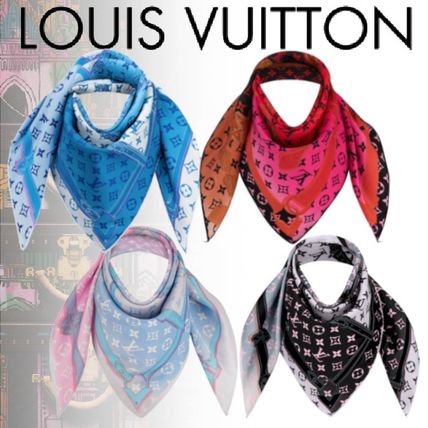 Louis Vuitton Monogram Casual Style Silk Party Style Office Style 