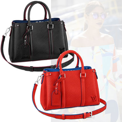 Louis Vuitton 2020 SS Monogram Vanity Bags 2WAY Plain Leather Totes 