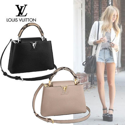 Louis Vuitton Plain Leather Crossbody Logo Handbags 