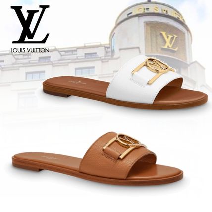 Louis Vuitton 2020 21AW Lock It Flat Mules 1A64ZO 1A650I 