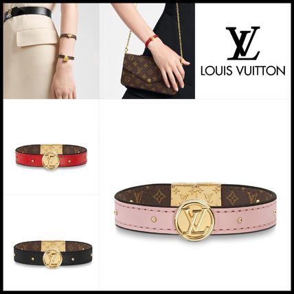 Louis Vuitton MONOGRAM Casual Style Leather Party Style Bracelets M6172E M6173E M6268E 