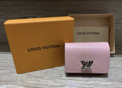 Louis Vuitton ANTHEIA Leather Logo Folding Wallets 