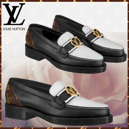 Louis Vuitton MONOGRAM 2020 SS Monogram Plain Toe Blended Fabrics Bi color Plain Leather 
