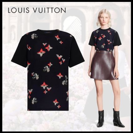 Louis Vuitton Monogram Boat Neck Cotton Short Sleeves Logo T Shirts 1A88S6 