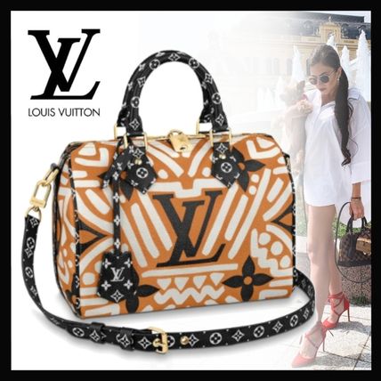 Louis Vuitton SPEEDY 2020 21AW Monogram Canvas Logo Boston  Duffles M56588 