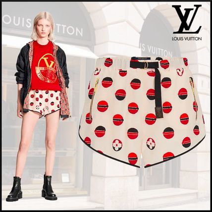 Louis Vuitton Short Casual Style Wool Silk Street Style Elegant Style 1A842J 