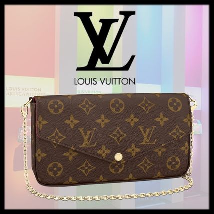 Louis Vuitton 2020 21AW Monogram 3WAY Chain Leather Elegant Style Crossbody Logo M61276 