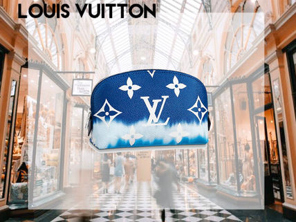 Louis Vuitton 2020 SS Monogram Canvas Leather Logo Pouches  Cosmetic Bags M69138 