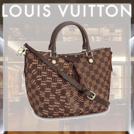 Louis Vuitton DAMIER 2020 SS Casual Style Unisex 2WAY Leather Office Style Elegant Style N41545 