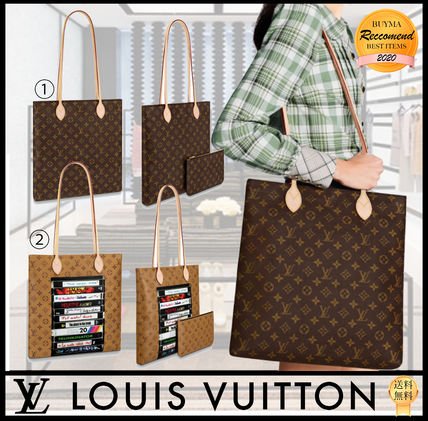 Louis Vuitton MONOGRAM 2020 SS Casual Style Leather Office Style Elegant Style Totes 