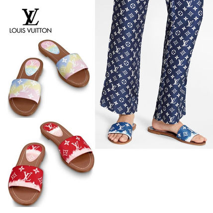 Louis Vuitton MONOGRAM 2020 SS Monogram Open Toe Casual Style Tie dye Bi color Leather 