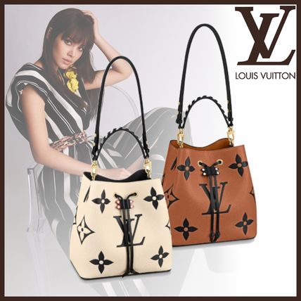 Louis Vuitton NEONOE Monogram 2WAY Leather Elegant Style Logo Shoulder Bags M56889 M56888 