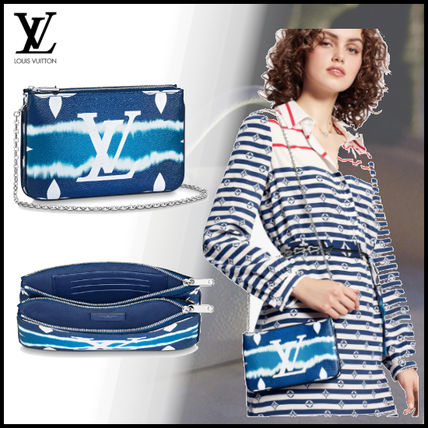 Louis Vuitton MONOGRAM 2020 SS Monogram Canvas Blended Fabrics Tie dye Bi color Chain 