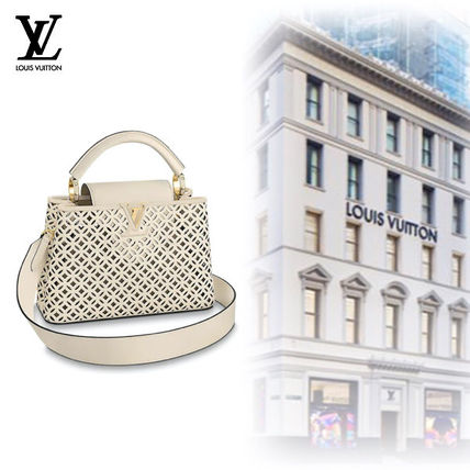 Louis Vuitton CAPUCINES 2WAY Leather Handbags M57228 