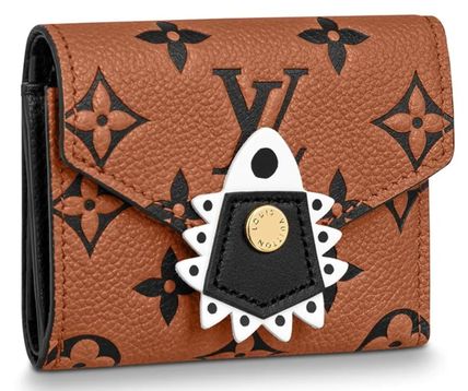Louis Vuitton ZOE 2020 21AW Monogram Leather Folding Wallet Logo Folding Wallets 