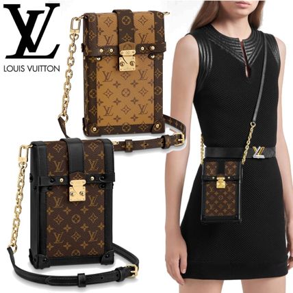 Louis Vuitton MONOGRAM Monogram Chain Leather iPhone 8 iPhone 8 Plus iPhone X M63913 M67873 