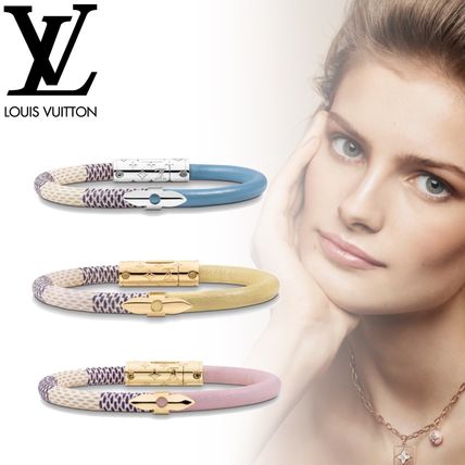 Louis Vuitton DAMIER AZUR 2019 20AW Lv Chain Links Bracelet M6487F M6489F M6488F 