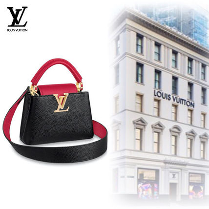 Louis Vuitton CAPUCINES 2WAY Leather Handbags M56848 