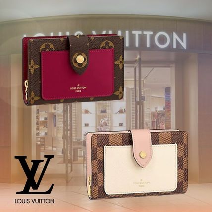 Louis Vuitton Leather Logo Folding Wallets M69433 N60380 