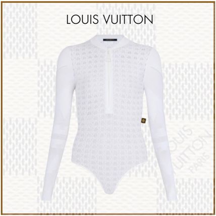 Louis Vuitton 2020 21AW Blended Fabrics Long Sleeves Plain Party Style Lace 