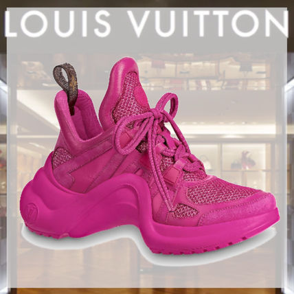 Louis Vuitton MONOGRAM Monogram Plain Toe Rubber Sole Casual Style Blended Fabrics