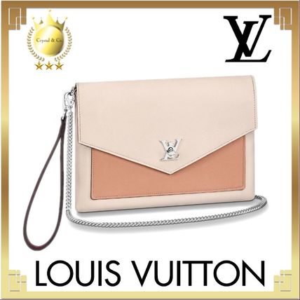Louis Vuitton LOCKME 2020 SS Casual Style Calfskin Bag in Bag 2WAY Bi color Chain Plain 