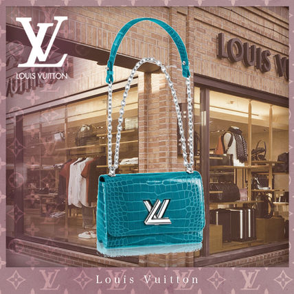 Louis Vuitton TWIST 2020 SS Casual Style Crocodile Blended Fabrics 3WAY Plain Leather N93299 