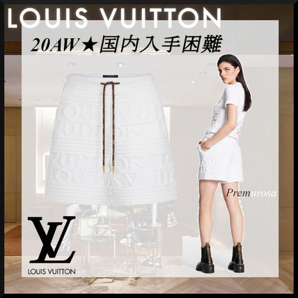 Louis Vuitton 2020 21AW Short Casual Style Wool Nylon Plain Logo Shorts 1A83EC 1A83EB 1A83EA 1A83E9 
