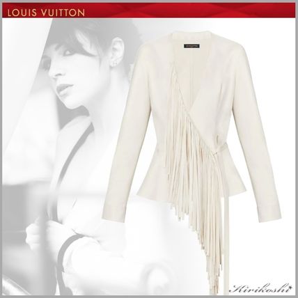 Louis Vuitton 2019 SS Short Long Sleeves Plain Elegant Style Cropped 