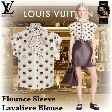 Louis Vuitton Monogram Casual Style Silk Elegant Style Shirts  Blouses 1A842Y 1A842X 