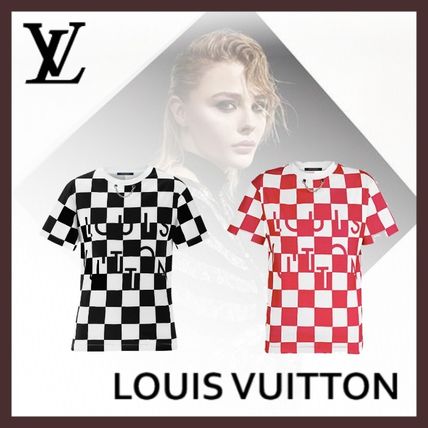 Louis Vuitton Cotton Short Sleeves Logo T Shirts 1A61KF 