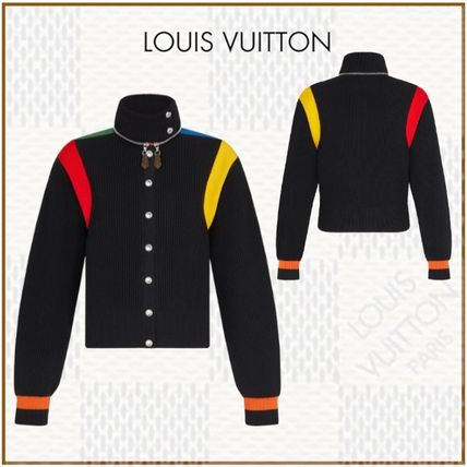 Louis Vuitton 2020 21AW Unisex Wool Silk Nylon Rib Blended Fabrics Street Style 