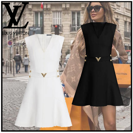 Louis Vuitton 2020 21AW Short Casual Style A line Wool Sleeveless V Neck Plain 1A607G 