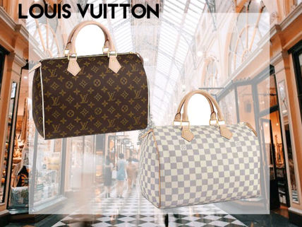 Louis Vuitton SPEEDY 2018 SS Other Plaid Patterns Monogram Canvas Blended Fabrics A4 M41108 N41370 