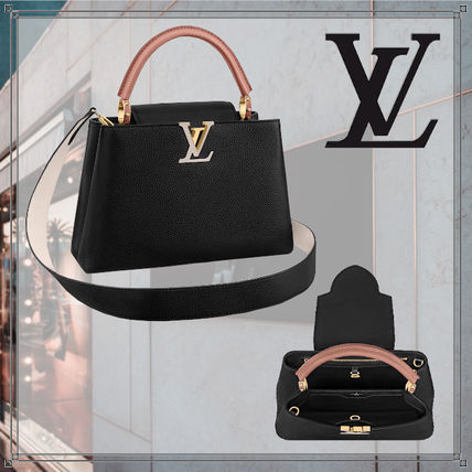 Louis Vuitton CAPUCINES 2020 21AW Casual Style Unisex Blended Fabrics 2WAY Plain Leather M56904 